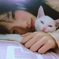 欧美女抱猫头像