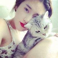 欧美男生抱英短猫头像