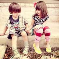 微信可爱小孩头像情侣头像素材