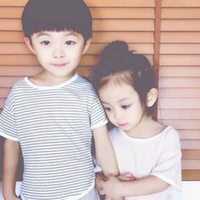 欧美可爱小孩闺蜜头像