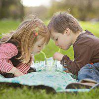 超级可爱小孩情侣头像