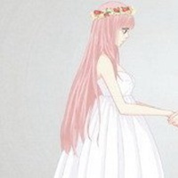 可爱动漫女孩背影头像