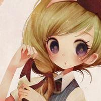 女生可爱动漫短发头像2015