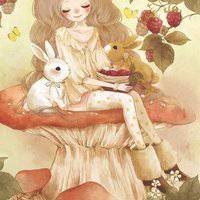 黑白可爱动漫唯美