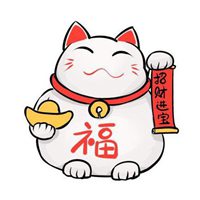 招财猫可爱动漫头像