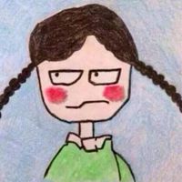 二次元女生搞怪头像一对