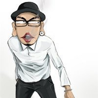 搞怪萌卡通头像一对