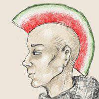 搞怪女生扎辫子头像