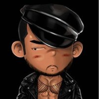 二次元搞怪头像一对