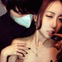 欧美风动漫搞怪头像一对