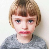 欧美风搞怪卡通头像一对