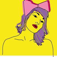 搞怪女生全身照头像