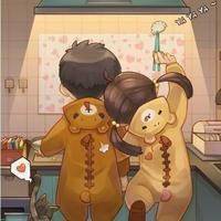 小清新欧美动漫情侣头像一对