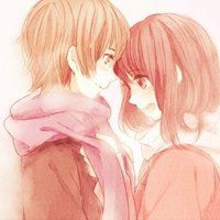 微信头像萌女生动漫情侣头像