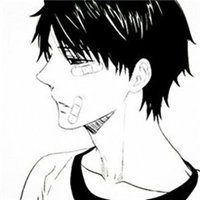 团头像动漫黑白