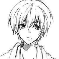 黑白男生头像动漫头像带字素材