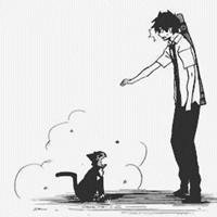 唯美黑白背影动漫头像女生头像