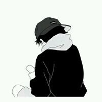 黑白情侣头像男生动漫头像带字