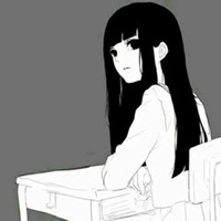 黑白动漫猫头像