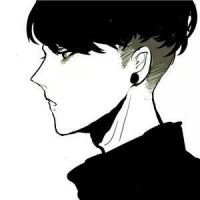 黑白头像背动漫