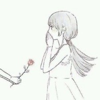 霸气动漫微信头像女生头像黑白