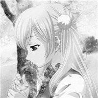 微信头像女生动漫黑白背影头像