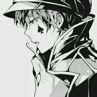 动漫霸气黑白情侣头像带字头像