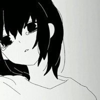 动漫女伤感头像黑白头像个性网