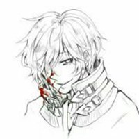 背影长发黑白动漫女生头像带字