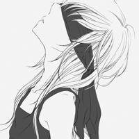 黑白动漫伤感头像女生头像带字