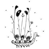 背影动漫女生伤感头像黑白头像