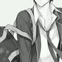 黑白色动漫头像