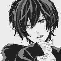 黑白动漫伤感女生头像带字女生