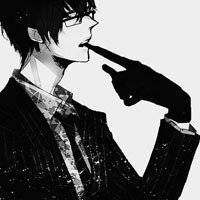 霸气女生头像黑白动漫头像带字