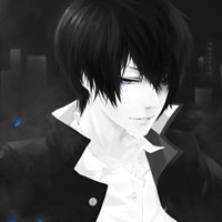 黑白色动漫头像