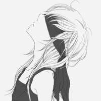 动漫清新[黑白红色调姐妹头像