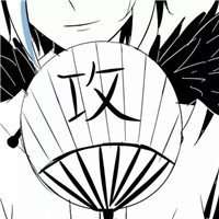 唯美黑白背影动漫头像女生头像