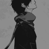 动漫失恋头像黑白男生霸气十足