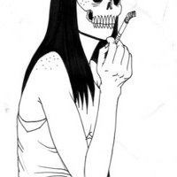 霸气女生头像黑白动漫头像带字