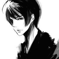 黑白女头像动漫