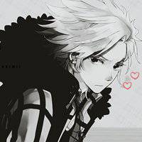 个性黑白动漫带字头像女生头像