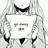 个性黑白动漫带字头像女生头像