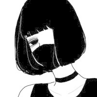 红黑白动漫头像