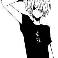 2014黑白经典动漫带字头像