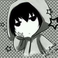 黑白动漫可爱头像男生头像背影