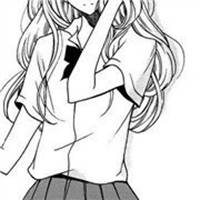 黑白头像背动漫