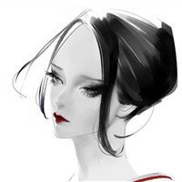 黑白动漫可爱头像男生头像背影