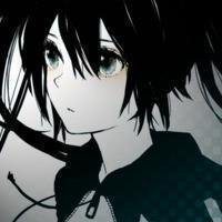 黑白头像女生动漫情侣头像带字