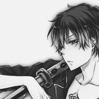 伤感动漫情侣头像黑白头像带字