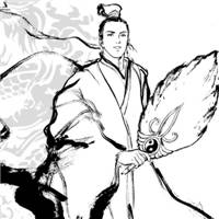 黑白女生头像动漫头像带字素材